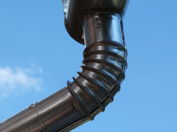 Metal Downspout Installation in Michigan City